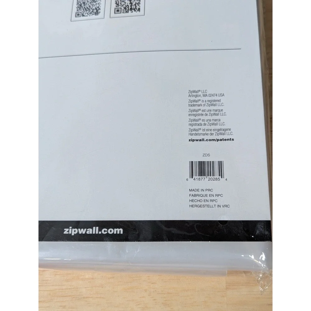ZipWall ZipDoor Standard Door Kit Dust Barrier 4ft‎ x 7.5ft Sealed New